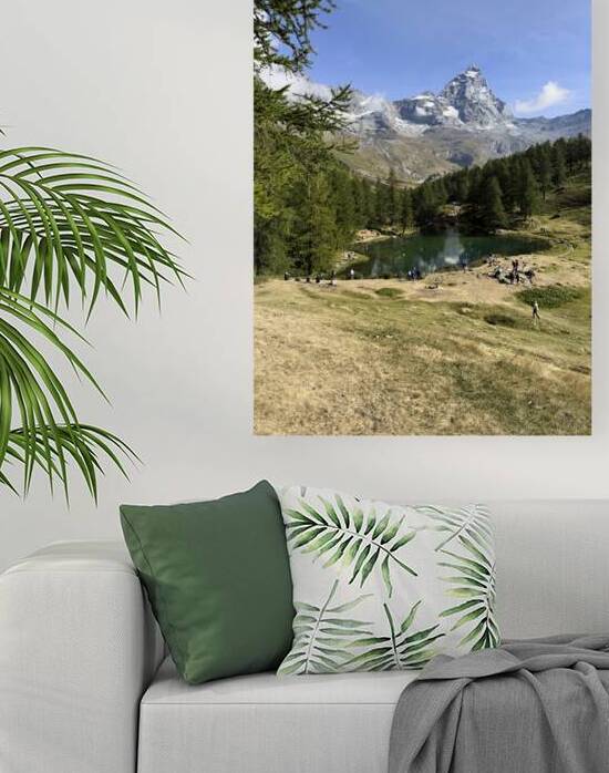 Breuil Cervinia Aosta Valley Italy. Bleu Lake and Matterhorn by Marco Brivio