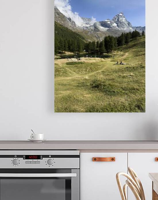 Breuil Cervinia Aosta Valley Italy. Bleu Lake and Matterhorn by Marco Brivio