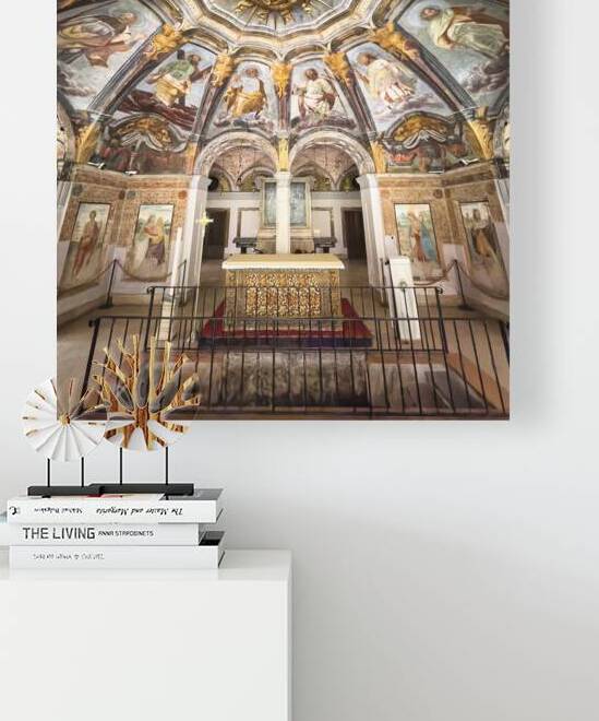 Interior of Santa Maria alla Fontana church in Milan Italy wit by Marco Brivio