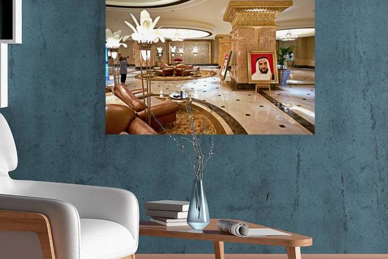 Opulent hotel lobby in the United Arab Emirates. by Marco Brivio