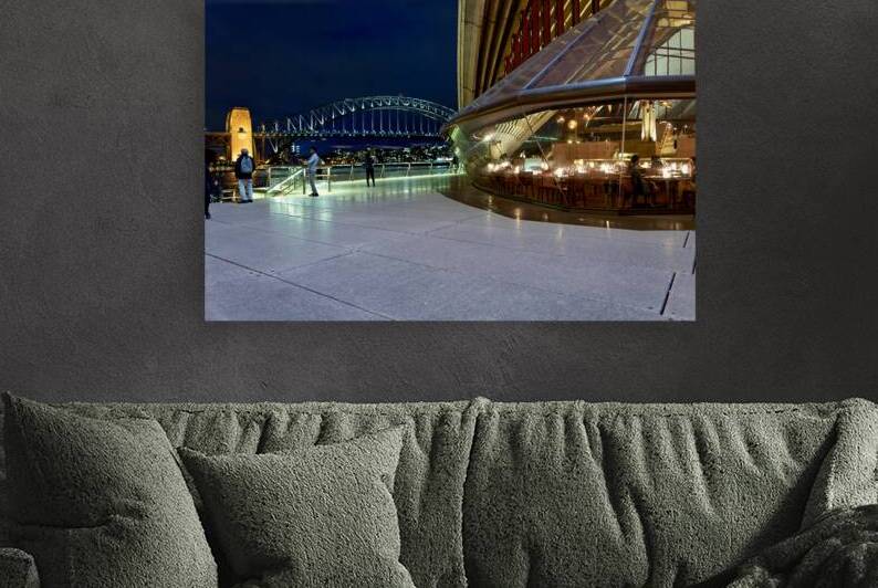 Sydney Opera House and Harbour Bridge at night. by Marco Brivio