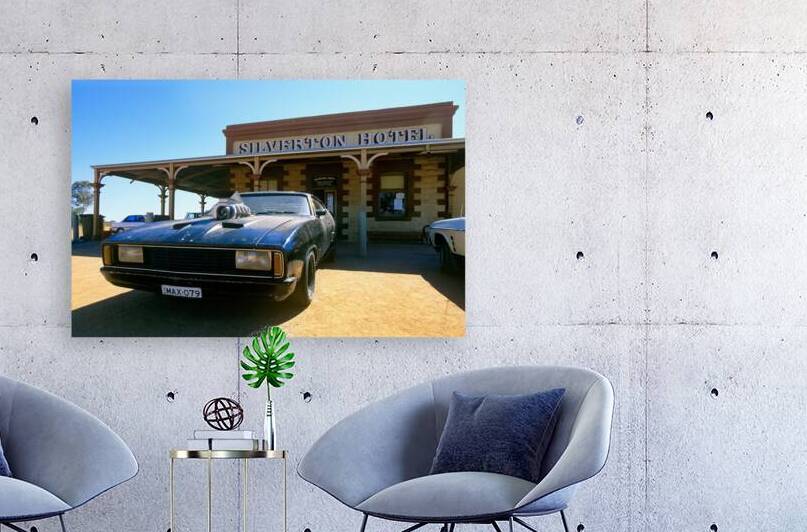 Mad Max Interceptor car at the Silverton Hotel Australia. by Marco Brivio