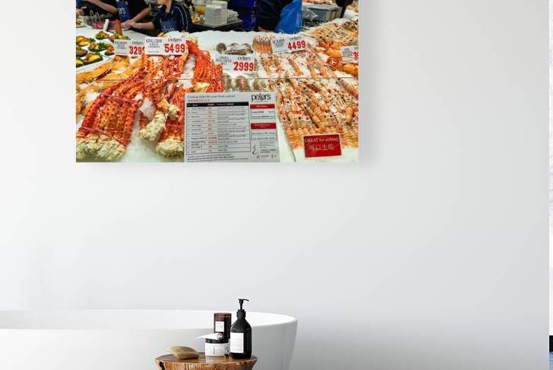 Fresh seafood display at Peters Sydney Fish Market. by Marco Brivio