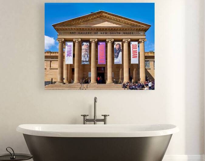 Art Gallery of New South Wales with banners by Marco Brivio