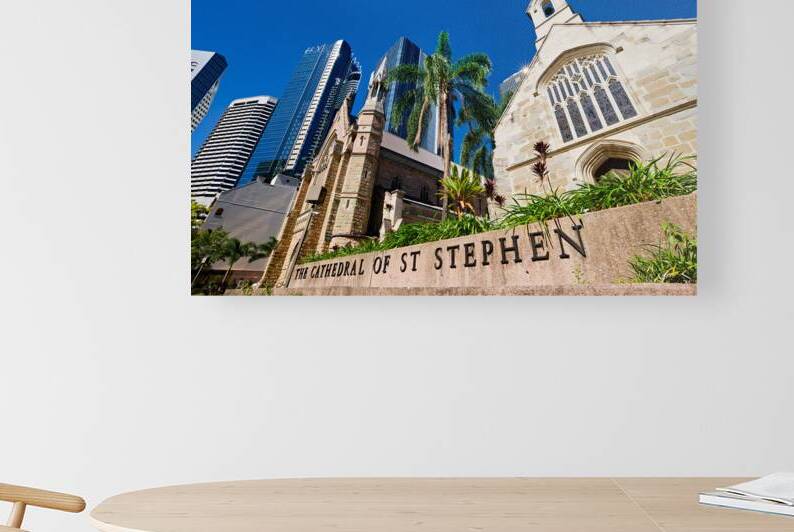 The Cathedral of St Stephen with modern skyscrapers behind. by Marco Brivio