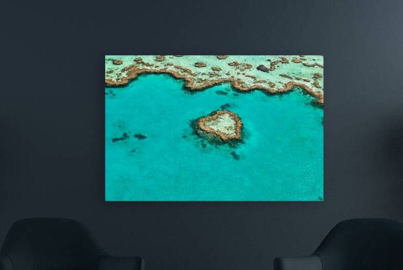 Heart Reef Great Barrier Reef Australia by Marco Brivio