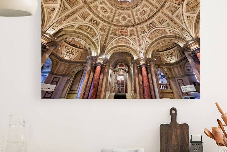 Ornate domed museum interior with grand architecture. by Marco Brivio