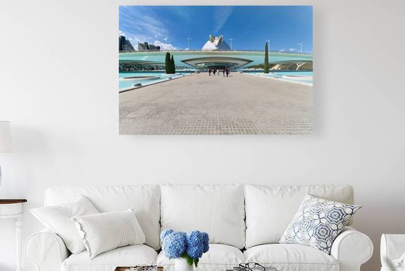 Visitors enjoy the City of Arts and Sciences in Valencia Spain by Marco Brivio