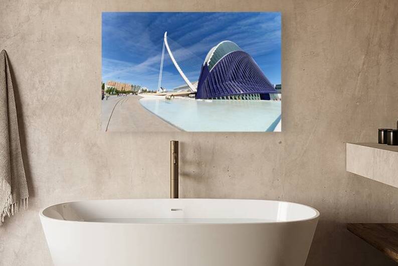 City of Arts and Sciences view from the Agora in Valencia Spain by Marco Brivio