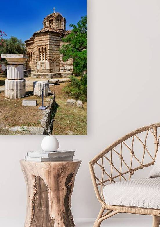 Old church of the holy apostles in athens greek agora by Marco Brivio