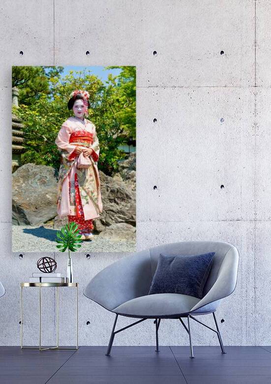 Women in traditional kimono walking in Higashiyama district of K by Marco Brivio