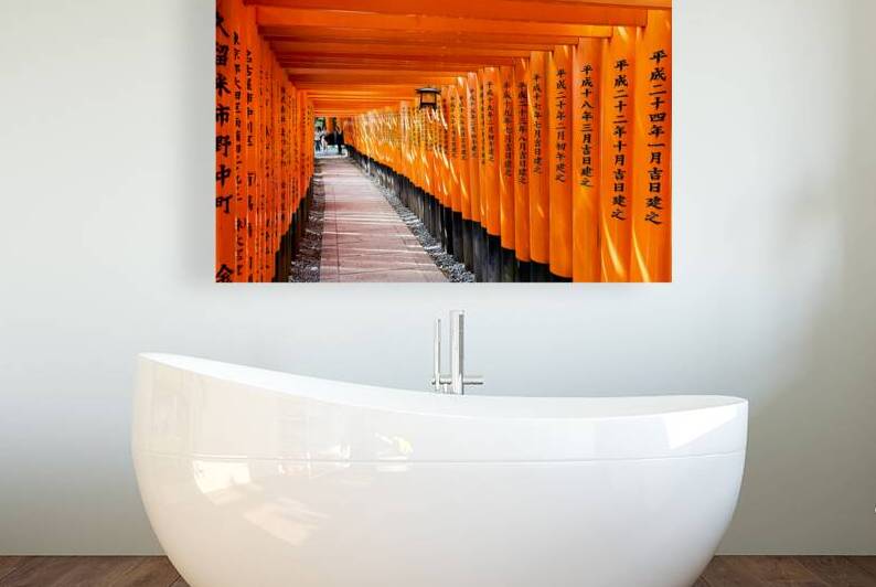 Walking through Fushimi Inari Taisha Shrine in Kyoto Japan by Marco Brivio