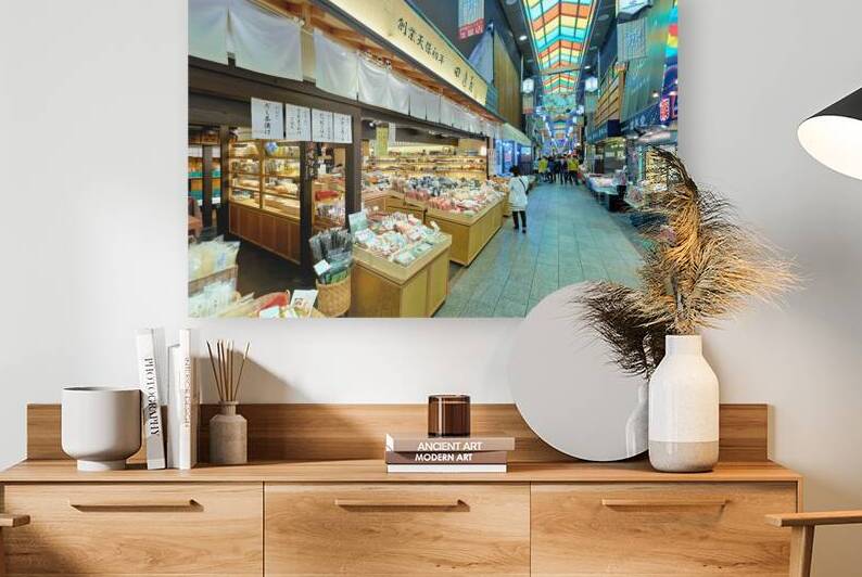 Exploring food stalls in Nishiki Market Kyoto Japan during the by Marco Brivio