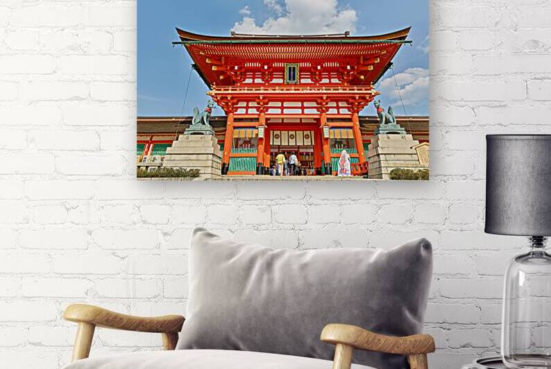 People visit Fushimi Inari Taisha Shrine in Kyoto Japan by Marco Brivio