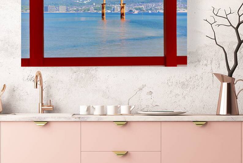 Miyajima floating torii gate near Itsukushima Shrine in Japan by Marco Brivio