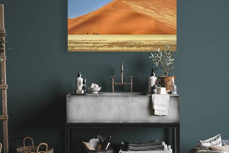 Sand dunes and desert landscape at Sossusvlei in Namibia by Marco Brivio