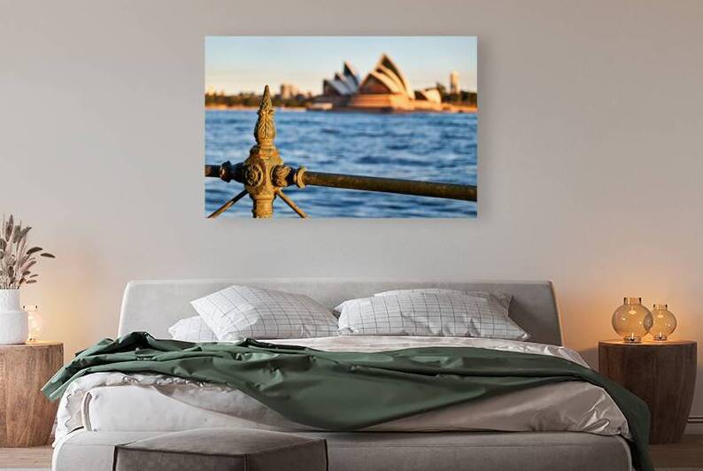 Sydney Opera House seen through a fence by Marco Brivio