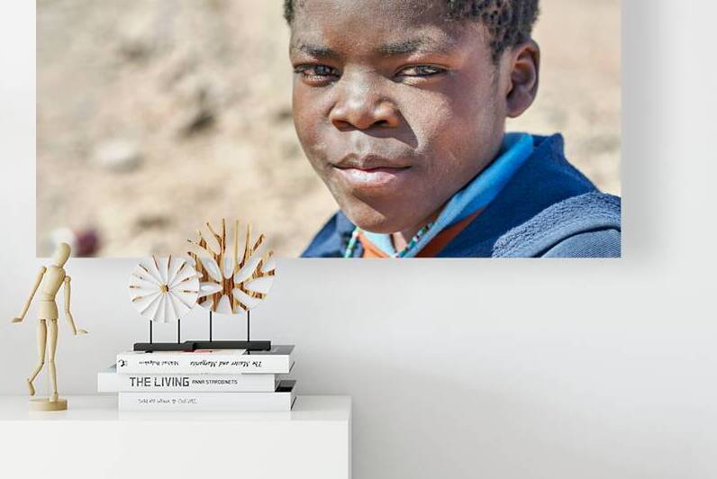Children play in Palmwag Kunene Region Damaraland on a sunny day by Marco Brivio
