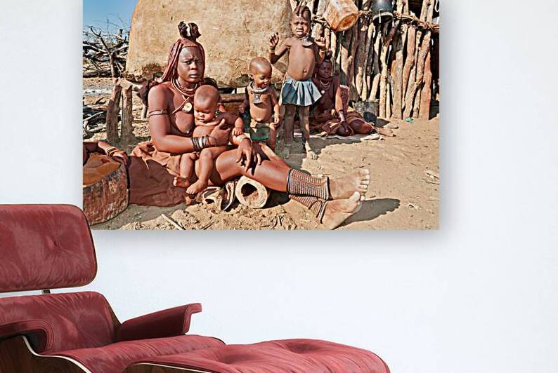 Family life in a Himba village in Kunene Region Namibia by Marco Brivio