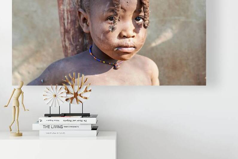 Child portrait in Himba village of Kunene Region Namibia by Marco Brivio