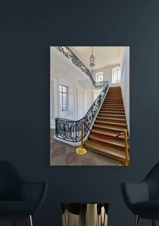 Main staircase leads to Fine Arts Museum in Strasbourg France by Marco Brivio