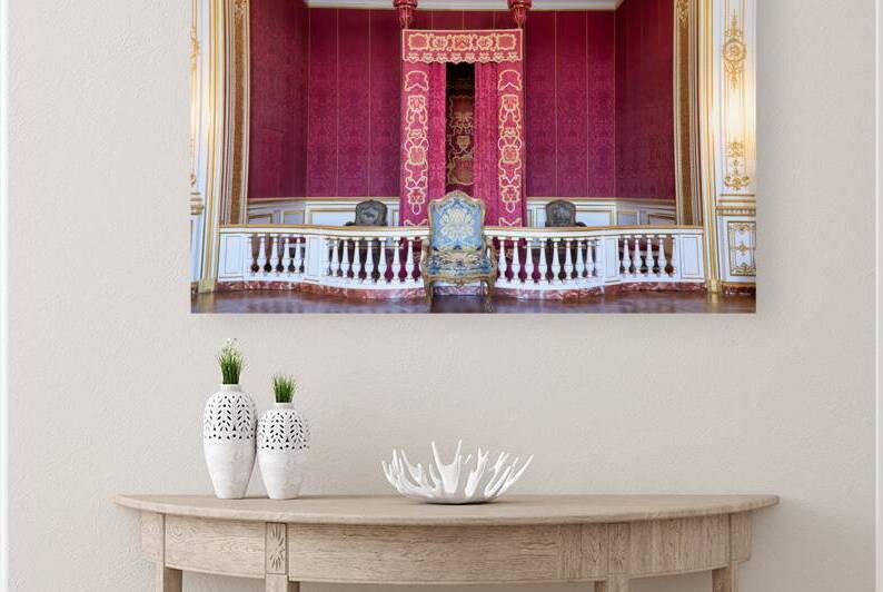 Views from inside Chambord castle in France with royal decoratio by Marco Brivio