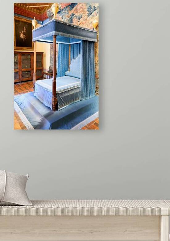 Historic bed in Chateau de Chenonceau in France by Marco Brivio