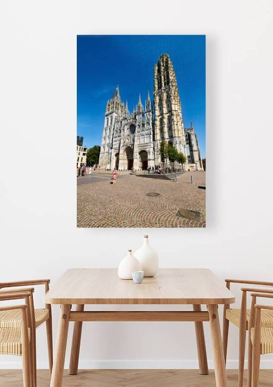 Visiting Notre Dame Cathedral in Rouen Normandy France on a sunn by Marco Brivio