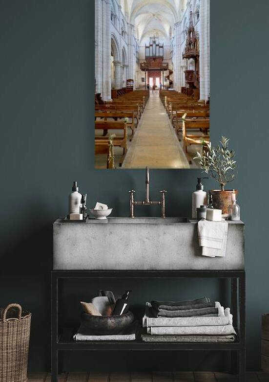 Collegiale Saint Martin church in Chablis Burgundy France by Marco Brivio