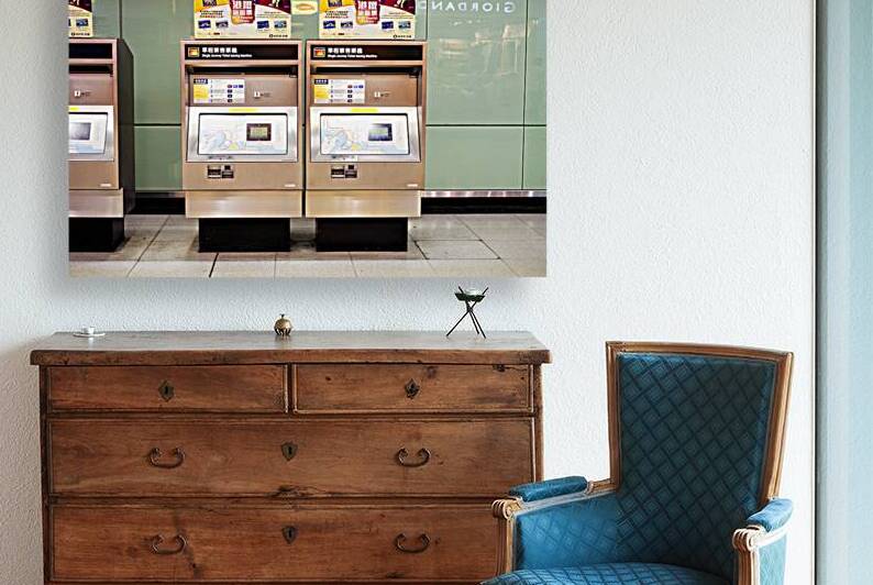MTR ticket machines for tourists in Hong Kong at station by Marco Brivio
