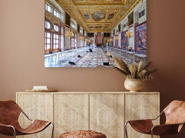 Grand interior of Residenz Residence Palace in Munich Germany by Marco Brivio