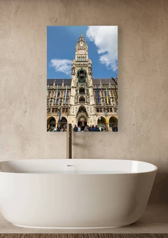 Rathaus in Munich a landmark of Marienplatz in Germany by Marco Brivio