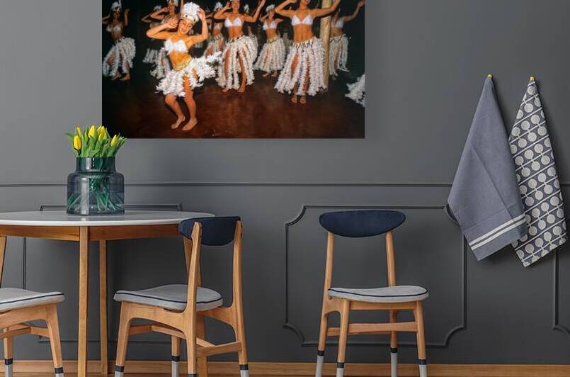 Women perform traditional dance in feathered costumes on Easter  by Marco Brivio