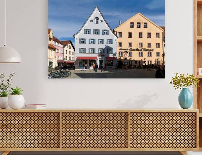 Colorful historical houses in Fussen along the Romantic Road by Marco Brivio