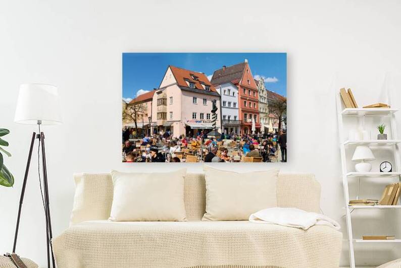 Outdoor dining at restaurants along the Romantic Road in Bavaria by Marco Brivio