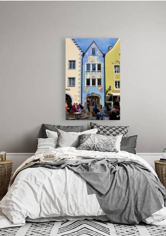 Relaxing at outdoor cafe in Fussen on the Romantic Road in Bavar by Marco Brivio