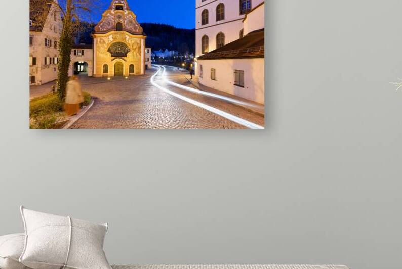 Heilig geist spitalkirche in fussen on the romantic road in germ by Marco Brivio