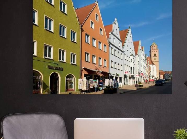 Main street of Donauworth on the Romantic Road in Bavaria by Marco Brivio