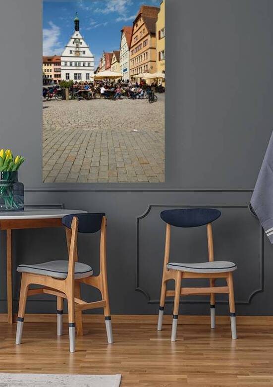 People enjoy meals in Rothenburg ob der Tauber on the Romantic R by Marco Brivio