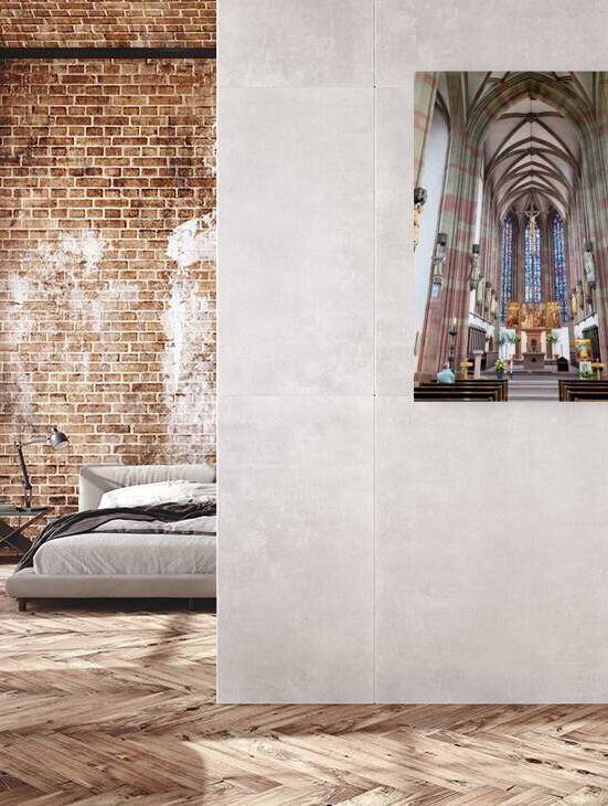 Bavaria Marienkapelle inside view with stained glass and altar by Marco Brivio