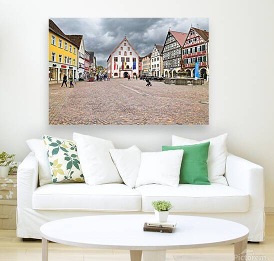 Market square in Bad Mergentheim Germany on the Romantic Road by Marco Brivio
