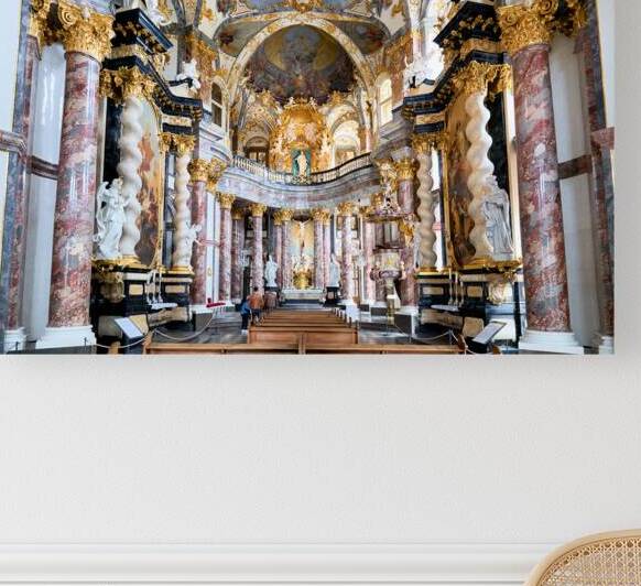 Hofkirche court church in Wurzburg along the Romantic Road in Ba by Marco Brivio