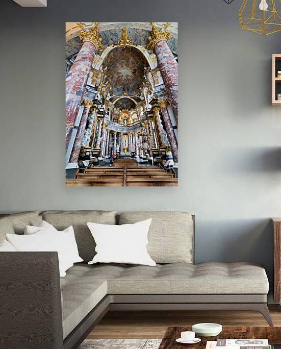 Hofkirche court church in wurzburg on the romantic road by Marco Brivio