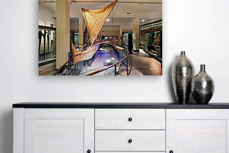 Maori canoe display at Auckland War Memorial Museum in New Zeala by Marco Brivio