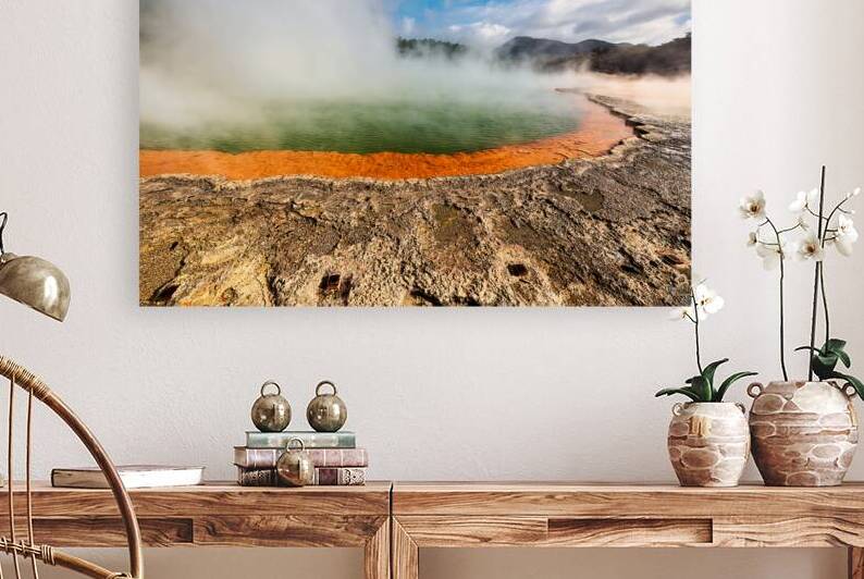 Explore champagne pool at waiotapu thermal wonderland in rotorua by Marco Brivio