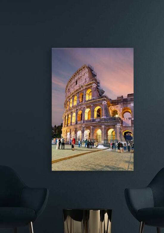Exploring the Colosseum at dusk in Rome Italy by Marco Brivio