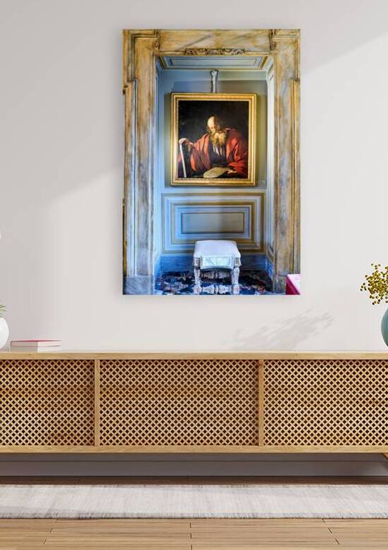 Moses holding the tablets of law in Palazzo Colonna in Rome by Marco Brivio