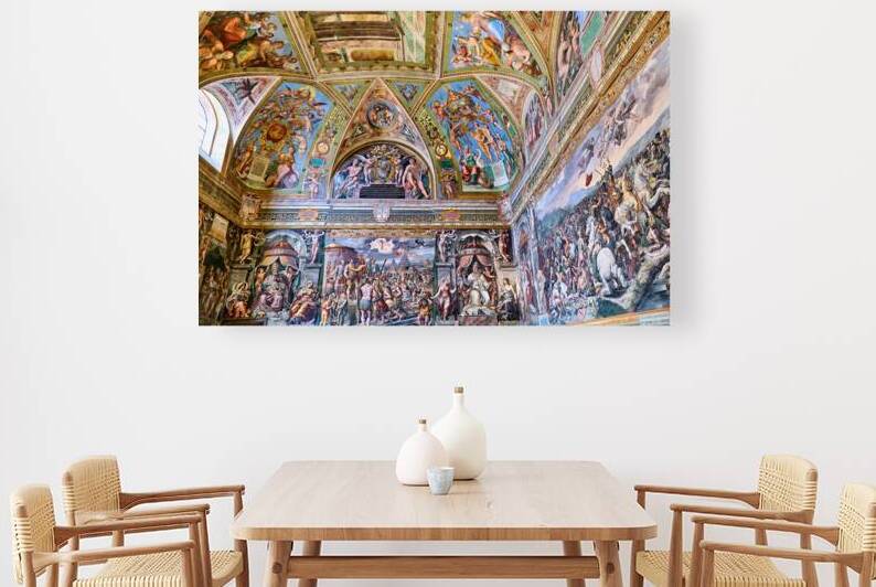 Frescoes in raphael rooms at the vatican museums in rome by Marco Brivio