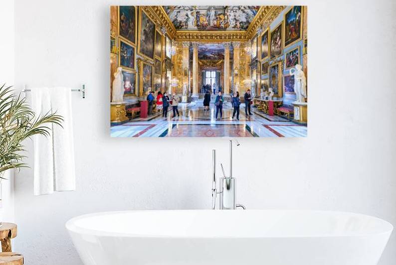 Visitors explore the Great Hall in Colonna Art Gallery in Rome by Marco Brivio