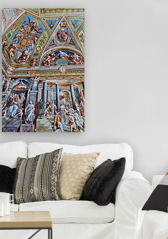 Exploring frescoes in the Raphael rooms at Vatican Museums in Ro by Marco Brivio